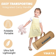 YIHATA bed rail two-part foldable bumper for travel and storage