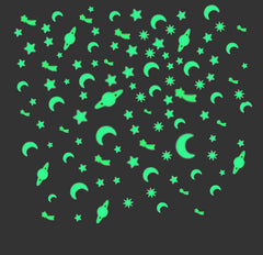 YIKANGHENG fluorescent star stickers glow in the dark for kids room decor