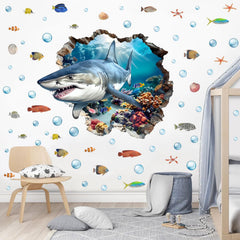 YIMEHDAN watercolor sea world wall stickers brighten playrooms with underwater vibe