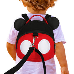 Yimidear baby anti-lost harness backpack red keeps toddlers close in crowds.