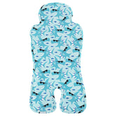 Yinbly gel car-seat cooler pad folded for travel cooling on the go.