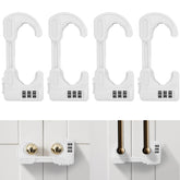 Yingranlock 4-pack cabinet locks packaging shows four white locks for home safety