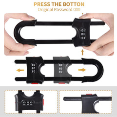 Yingranlock U-shaped lock secures double-door knobs for safer access.