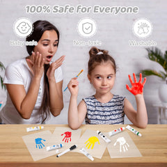 Yingsu Family Handprint Kit features strengthened acrylic glass panel protecting memories.