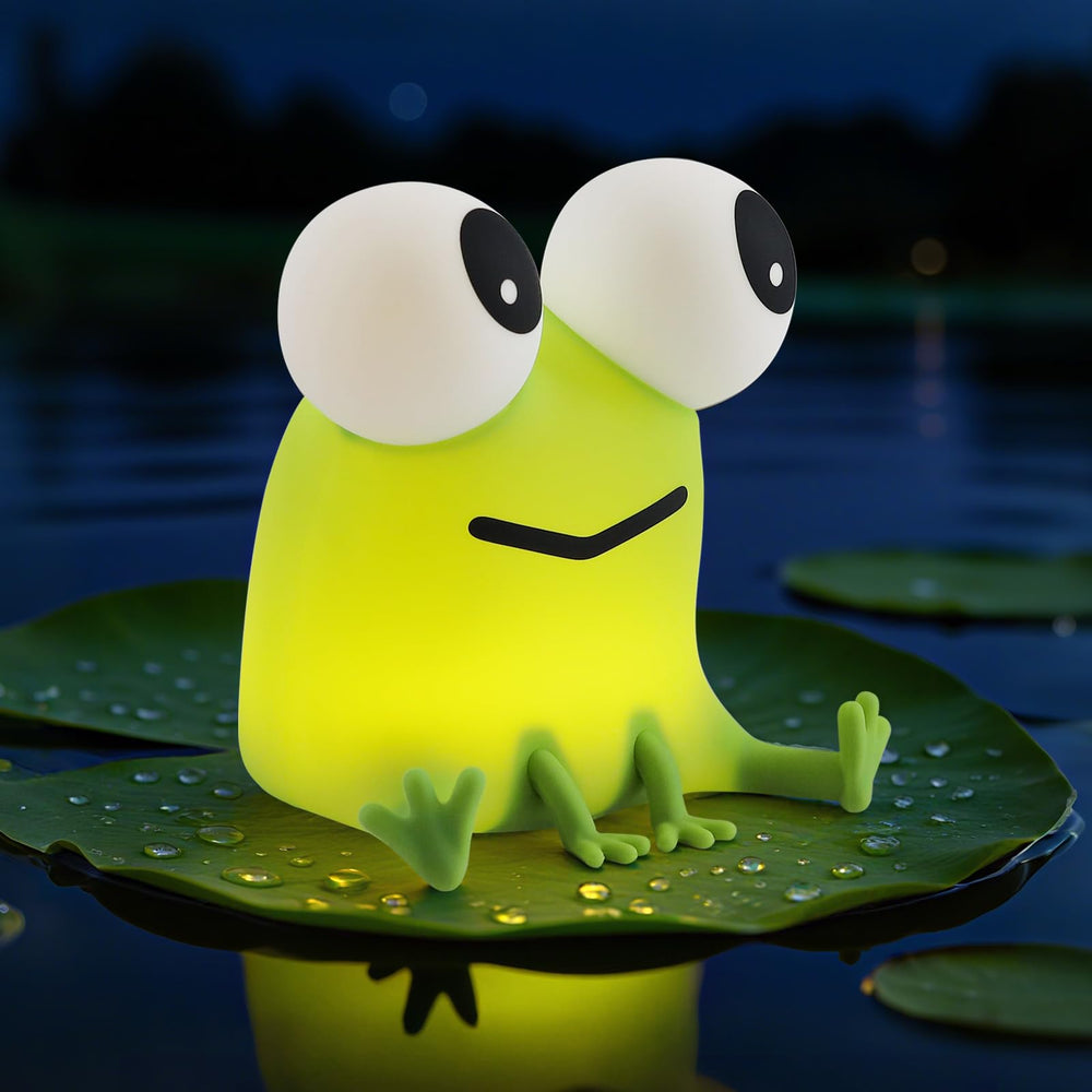 YISUN Frog night light front view for kid-friendly bedtime routines.