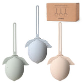 YIVEKO pacifier holder in ivory stores two pacifiers safely for on-the-go parents