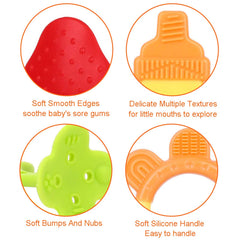 YIYEE baby teething toy held by infant demonstrates easy grip