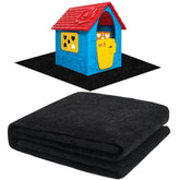 YIYIREA outdoor playhouse mat folded for portable storage.