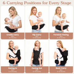YIYUNBEBE adjustable-straps ensure secure fit for growing caregivers.