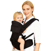 YIYUNBEBE baby carrier hip-seat supports ergonomic comfort during extended wear.
