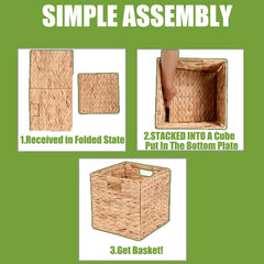 YJGYP9F pantry storage basket on kitchen shelf
