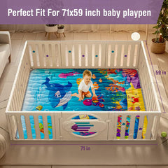 YJORIX Sea World Playmat folded design enables easy storage after playtime