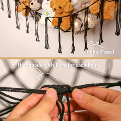 YKBU boho tassels hammock adds decorative nursery organization