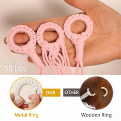 YKBU light pink stuffed hammock keeps plush toys tidy and inviting in rooms