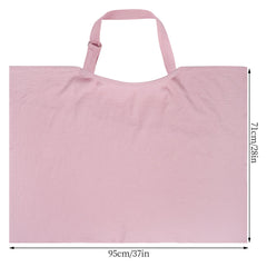 YKYUASD nursing cover solid pink close-up, cotton muslin that remains soft after washing.