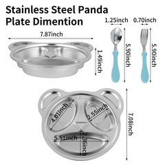 YLARMY dishwasher-safe plate demonstrates quick cleanup after meals and snacks.