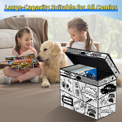 YNSZAS comic box open top provides easy access for sorting