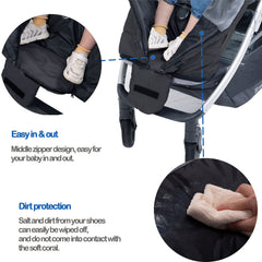 Yobee sleeping bag with center zipper for easy in and out access.