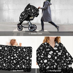 Yobvec Gothic canopy provides privacy while nursing in public.