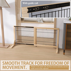 YOCAN Extra Wide Gate suitable for dogs and cats in busy homes