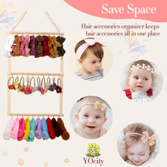 YOcity bohemian lanyard adds decorative touch while helping store small clips and bows.