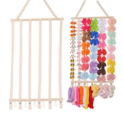 YOcity bow organizer wall-mount beige for easy access to bows