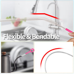 Yodamiack flexible-design straw cleaner glides through curved and straight straws for easy scrubbing.