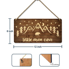 YOHIYE nursery wall art bear forest scene enhances baby room decor
