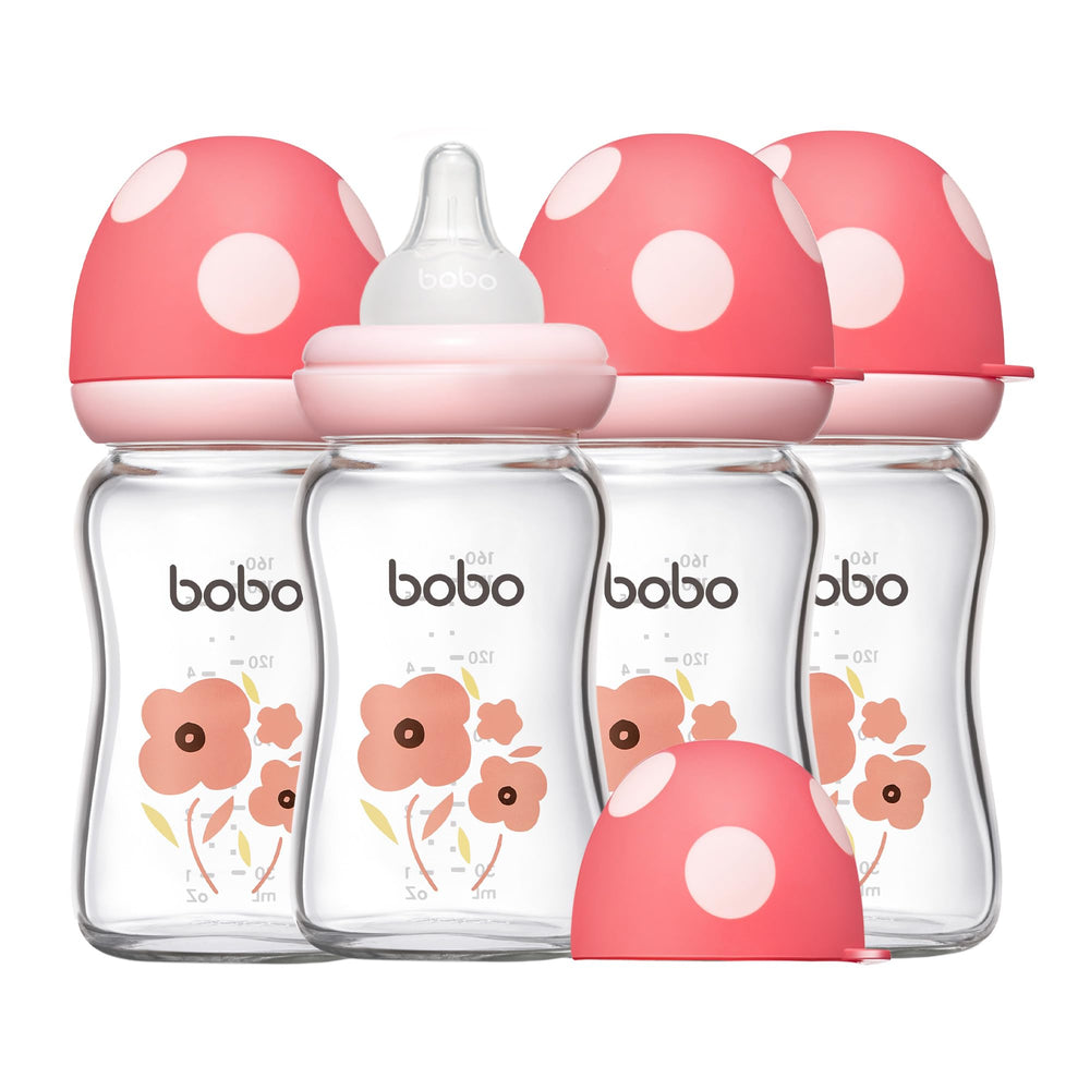 YOHKOH natural glass bottle with wide neck for easy filling and quick cleaning.