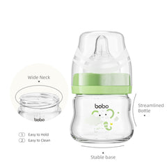YOHKOH slow-flow nipple bottle supports natural feeding pace for newborns.