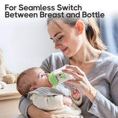 YOHKOH wide-neck glass bottle, easy to fill and clean.