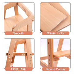 YOLEO high chair adjustable seat height helps kids reach table comfortably