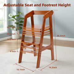 YOLEO high chair transitions from dining to studying for versatile child time.