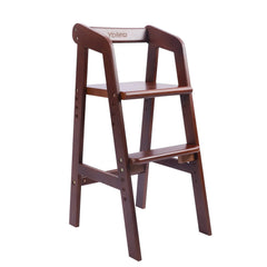 YOLEO high chair footrest adjusts to fit growing legs for comfort.