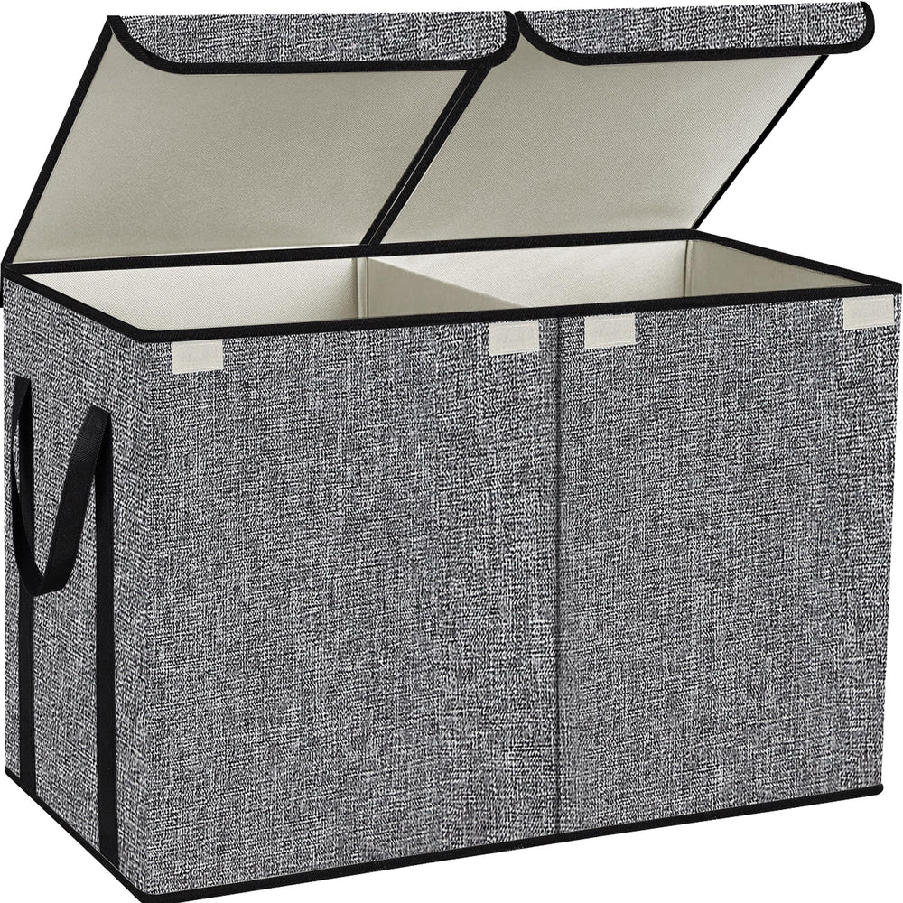 YOLOXO large kids toy box chest with top lid for easy-access toy storage