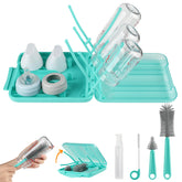 YomauiYee 6-in-1 bottle brush set bottle-brush cleans bottles thoroughly at home or on trips