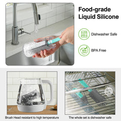 YomauiYee soap dispenser provides controlled soap dispensing during scrubbing