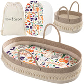 YOMECHEO baby changing basket boho outer showcases elegant storage for nursery and diaper essentials.