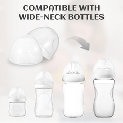 YONHTUTU leak-proof bottle cap seals Philips Avent bottles during on-the-go milk transport