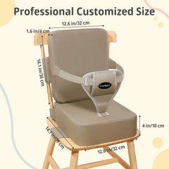 YONTINY booster seat chair compatibility shows it fits most kitchen chairs for family dining.