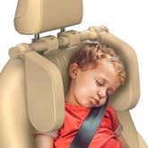Yoocaa adjustable car headrest pillow side view showing ergonomic support for long drives