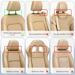 Yoocaa Road Pal headrest rotate 180 demonstrates versatile height positions for kids and adults
