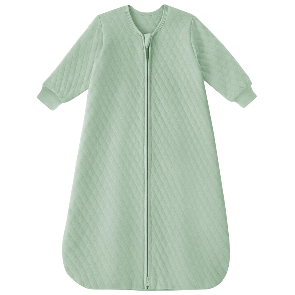 Yoofoss baby sleep sack fabric closeup shows organic cotton softness for sensitive skin.
