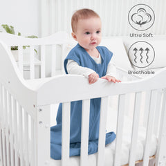 Yoofoss sleep sack with 2-way zipper enables easy midnight diaper changes