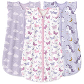 Yoofoss baby sleep sack 3-pack front view keeps baby cozy at night