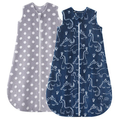 Yoofoss baby sleep sack front view showcasing warm fleece wrap for 6-12 months