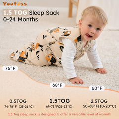 Yoofoss sleep sack bell-bottom bottom supports hip movement and comfort