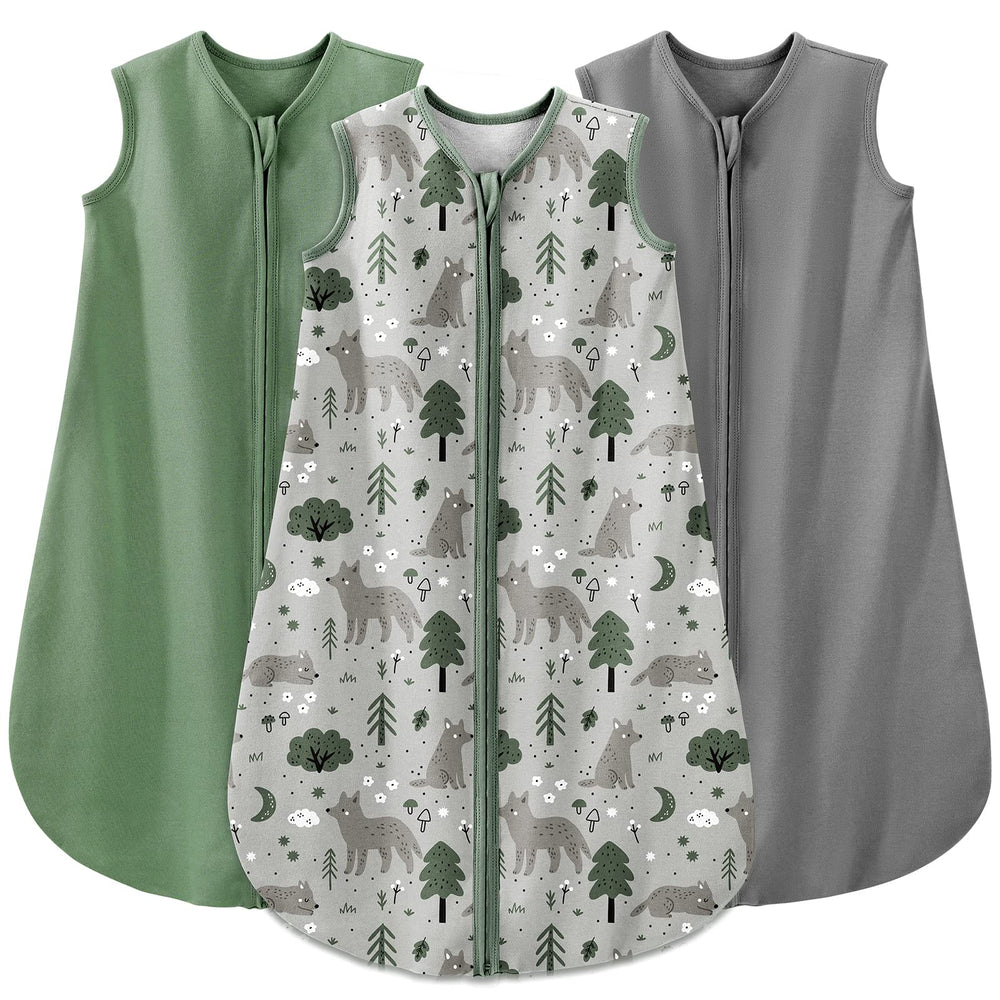 Yoofoss baby sleep sack fabric close-up showing soft organic cotton ideal for delicate skin.