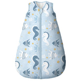 Yoofoss baby sleep sack front view in warm organic cotton for cozy sleep