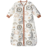 Yoofoss baby sleep sack long sleeve closeup — soft organic cotton for tender skin